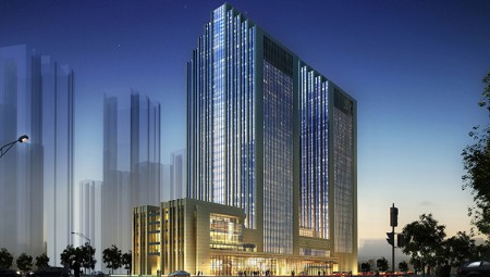 意昂4官网集团总部夜景图